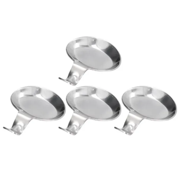 4 stk skeholder rustfrit stål 2-formåls kompakt holdbar spisepinde hvileholder til hjemmerestauranter Discount