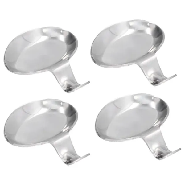4 stk skeholder rustfrit stål 2-formåls kompakt holdbar spisepinde hvileholder til hjemmerestauranter Discount