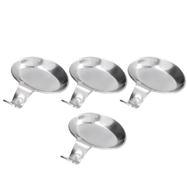 4 stk skeholder rustfrit stål 2-formåls kompakt holdbar spisepinde hvileholder til hjemmerestauranter Discount