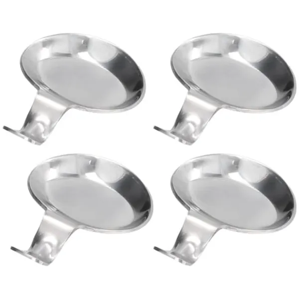 4 stk skeholder rustfrit stål 2-formåls kompakt holdbar spisepinde hvileholder til hjemmerestauranter Discount