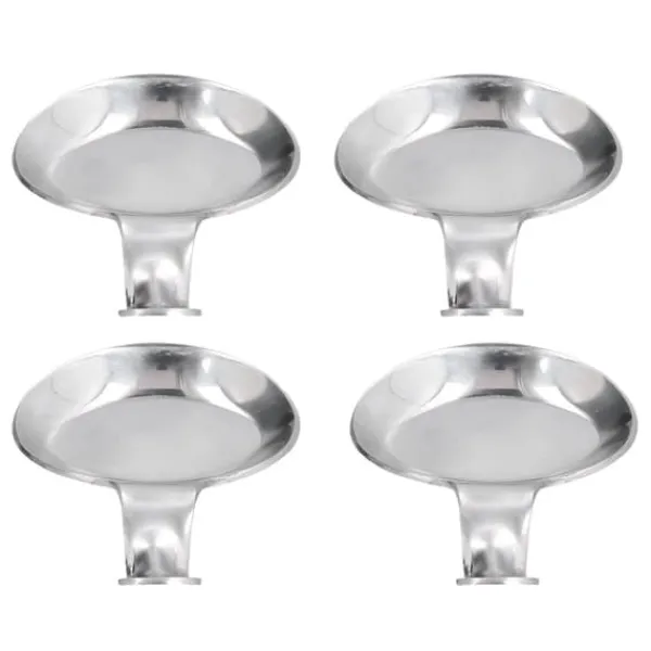 4 stk skeholder rustfrit stål 2-formåls kompakt holdbar spisepinde hvileholder til hjemmerestauranter Discount