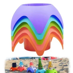 Bordskånere Til Glas>5 stk. Strandkopholdere til Drikkevarer, Sand-Bordskånere
