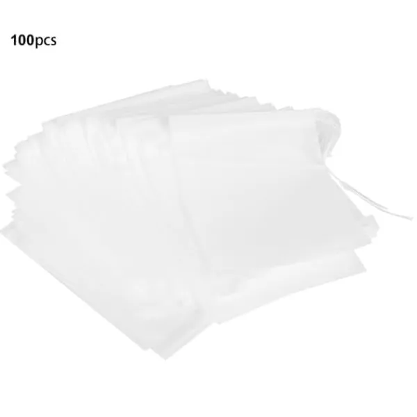 100 stk. 7x9 cm engangs sikre tebreve teblade filtersi infuserpose tilbehør Clearance