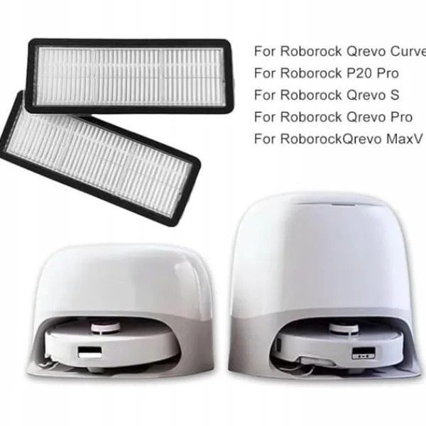 Støvsugertilbehør>2 x HEPA-filter til Roborock Q revo S/Pro MaxV/Curve robotstøvsugere, P20 Pro
