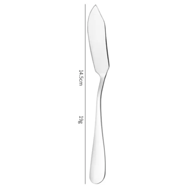 Bestik>4 X Smørknive i Rustfrit Sølvglas. Smørkniv