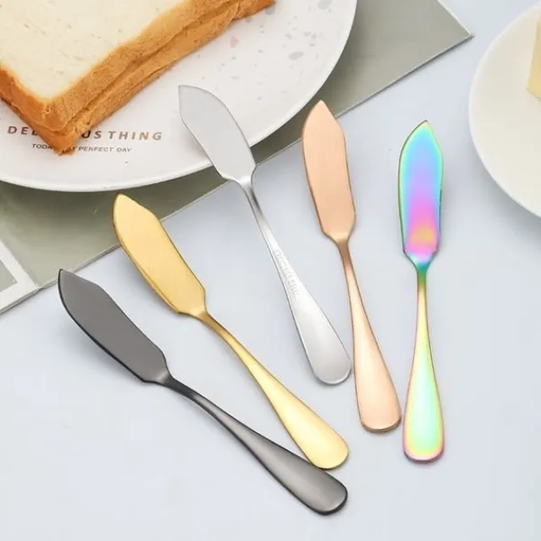 Bestik>4 X Smørknive i Rustfrit Sølvglas. Smørkniv