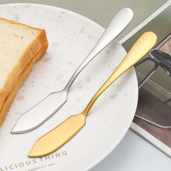 Bestik>4 X Smørknive i Rustfrit Sølvglas. Smørkniv
