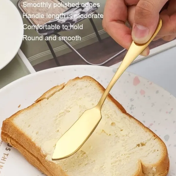 Bestik>4 X Smørknive i Rustfrit Sølvglas. Smørkniv