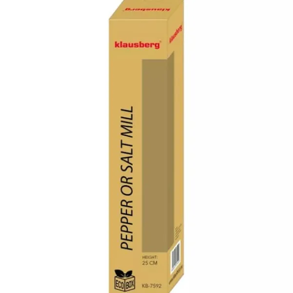 Krydderikværne>ACACIA SALT PEPER GRILL 25cm KLAUSBERG KB-7592