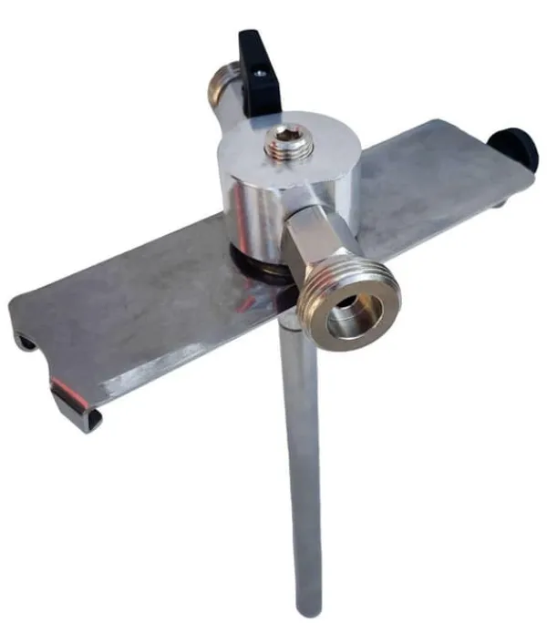 Adapter til øltønde, Adapter til ølfad 5L, høj kvalitet metal med Bierabstellhahn, Stigerør med fitting Best