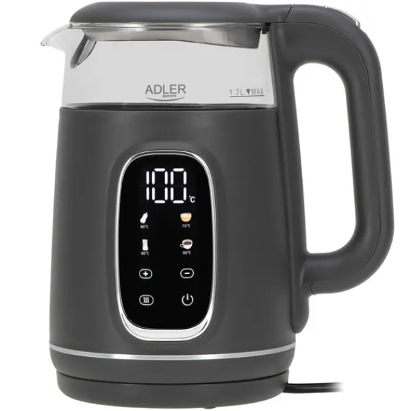 ADLER AD 1305 elkedel grå sølv Online