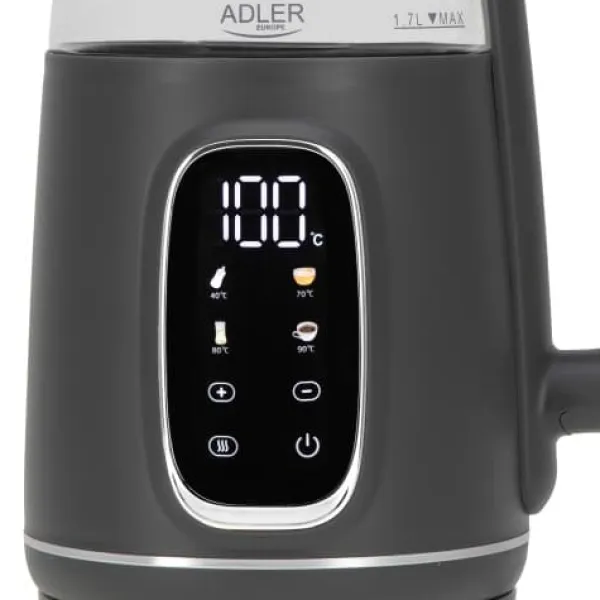 Adler AD 1305 grå glas elkedel Best
