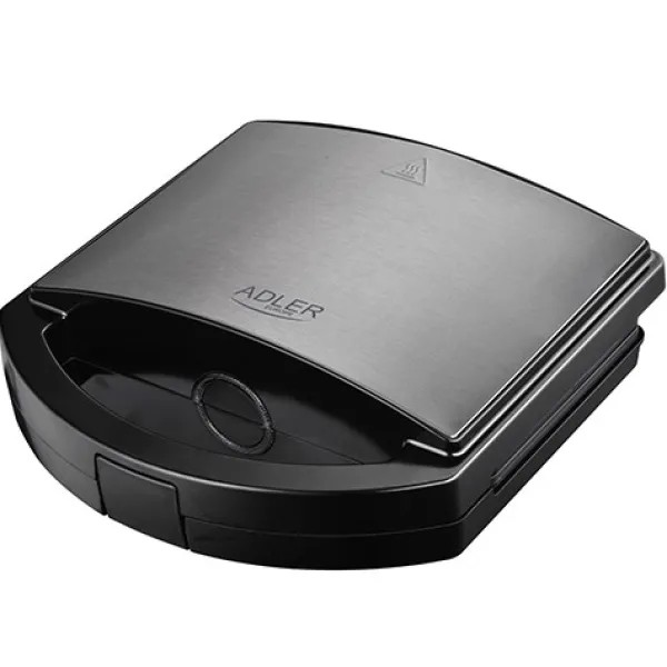 Brødristere, Raclettegrills Og Sandwichtoastere>Adler AD 3069 Sandwichtoaster Sort