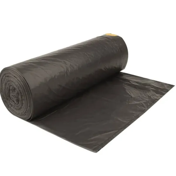 Affaldsposer med lukkesnor - 250 stk. 120L | Farve: Sort | Størrelse: 250 stk. Sale