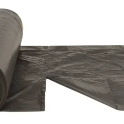 Affaldsposer med lukkesnor - 250 stk. 120L | Farve: Sort | Størrelse: 250 stk. Sale
