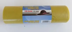 Skraldeposer>AFFALDSPOSKER 120L 70*110 GULE 10 STK. - AN 120L/10ZO