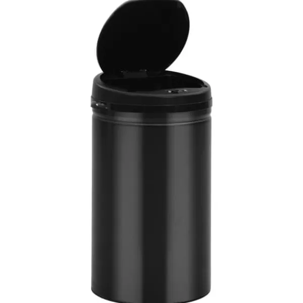 Skraldespande & Papirkurve>Affaldsspande & papirkurve - Living affaldsspand med sensor 40 l kulstofstål sort
