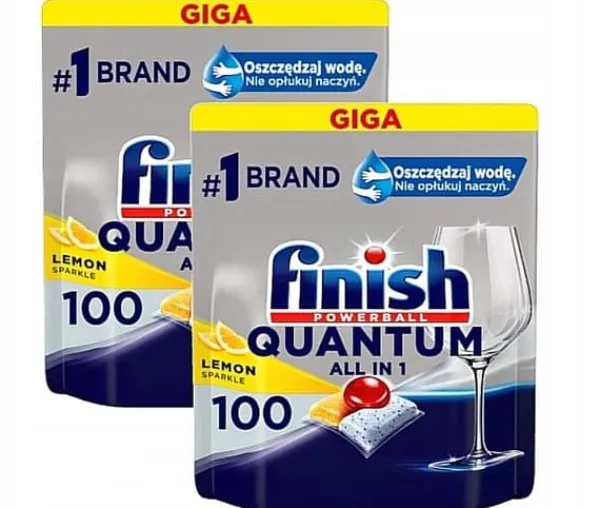 Rengøringsmiddel>Afslut Quantum opvaskemaskine kapsler 2 x 100 stk citron (200 vaske)
