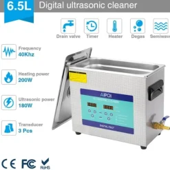 Ultralydsrenser>AIPOI Ultrasonic Rengøringsmiddel, 2L Kapacitet, 35W Effekt,EU, 6,5L