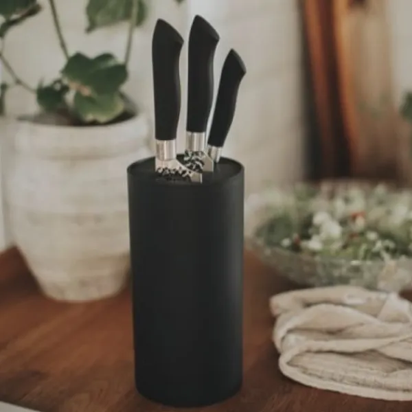 Dorre Køkkenknive>Akira Knife set Black Handle 3 parts -