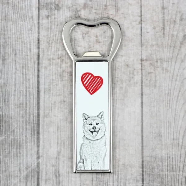 Akita, Akita Inu - flaskeåbner med en hund, personlig køleskabsåbner, unik gave til en mand fra Art-Dog