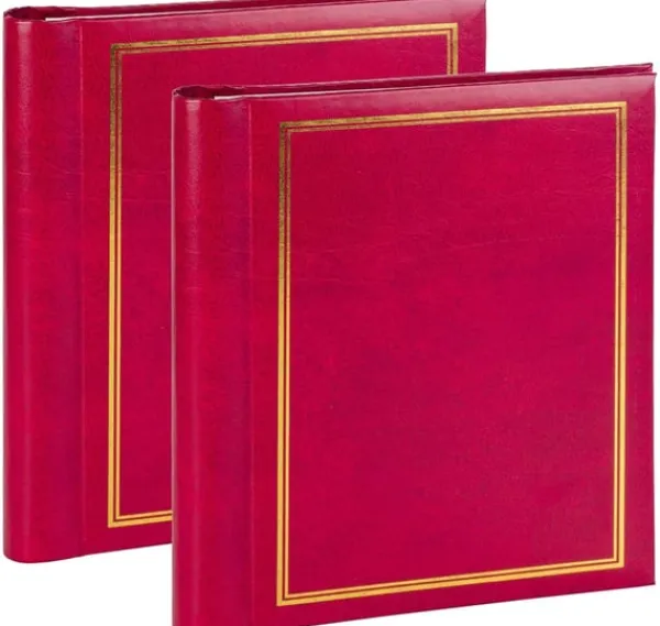 Opbevaring Af Fotografier>Album SA40S Magnetic 40pgs Classic, rød 2stk