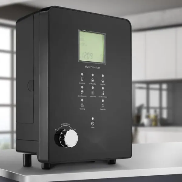 Vandfiltre>Alkalisk vandionisator, pH 3-11,2. Hydrogen vandrenser med 6 indstillinger, UV-funktion, op til -800 mV ORP, 9000L pr. filter.