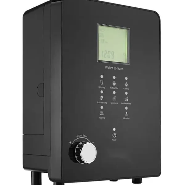 Vandfiltre>Alkalisk vandionisator, pH 3-11,2. Hydrogen vandrenser med 6 indstillinger, UV-funktion, op til -800 mV ORP, 9000L pr. filter.