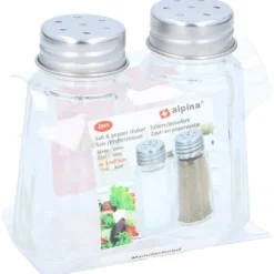 Alpina - Salt and pepper shakers in glass 2 pcs. New