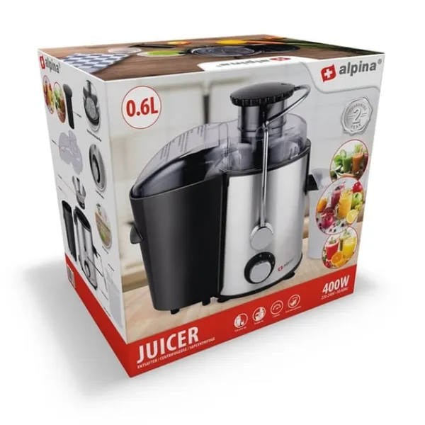 Juicepresser - Nyd Friskpresset Juice Derhjemme>Alpina Juicer 400W