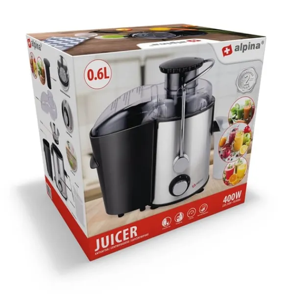 Juicepresser - Nyd Friskpresset Juice Derhjemme>Alpina Juicer 400W