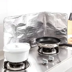 Aluminiumsfolieplade Forhindrer Oliesprøjt Køkken Gaskomfur Madlavning Varm Baffle Best