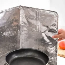 Aluminiumsfolieplade Forhindrer Oliesprøjt Køkken Gaskomfur Madlavning Varm Baffle Best