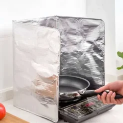 Aluminiumsfolieplade Forhindrer Oliesprøjt Køkken Gaskomfur Madlavning Varm Baffle Best