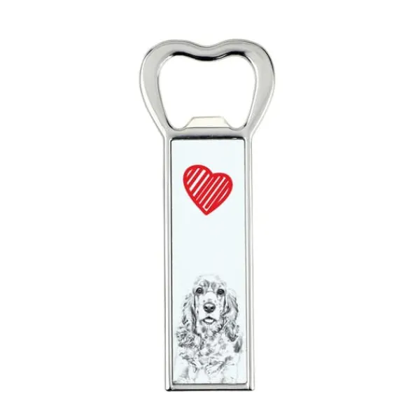 Cocktailshakers & Drinkudstyr>American Cocker Spaniel - flaskeåbner med en hund, personlig køleskabsåbner, unik gave til en mand fra Art-Dog