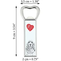 Cocktailshakers & Drinkudstyr>American Cocker Spaniel - flaskeåbner med en hund, personlig køleskabsåbner, unik gave til en mand fra Art-Dog