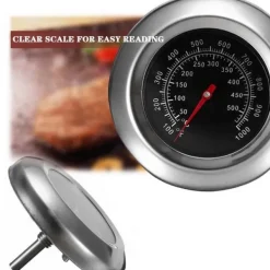 Analogt grilltermometer i rustfrit stål Sale