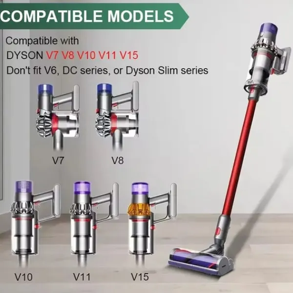 Støvsugertilbehør>Anti-tangle børstehoved til Dyson – Filtreringsfrit mundstykke