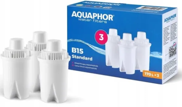 Vandfiltre>Aquaphor B100-15 Standard filterpatron 3 stk