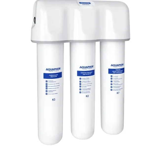 Vandfiltre>Aquaphor Crystal gennemstrømningsfilter til drikkevand (K3, K2, K7)
