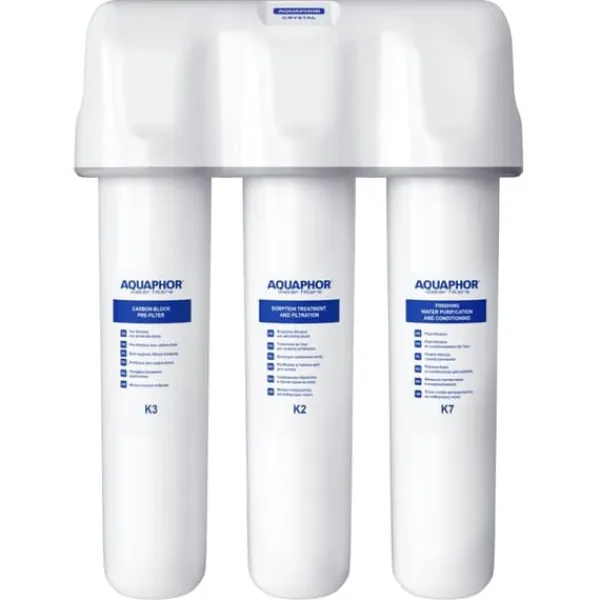 Vandfiltre>Aquaphor Crystal gennemstrømningsfilter til drikkevand (K3, K2, K7)