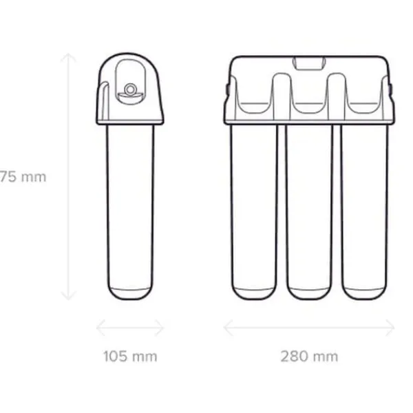 Vandfiltre>Aquaphor Crystal gennemstrømningsfilter til drikkevand (K3, K2, K7)