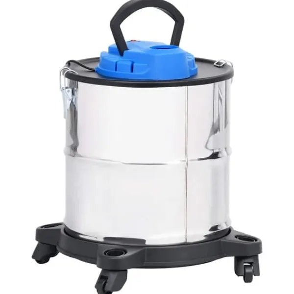 Askestøvsuger med HEPA-filter 1200 W og 20 l beholdere | Farve: Rustfrit stål