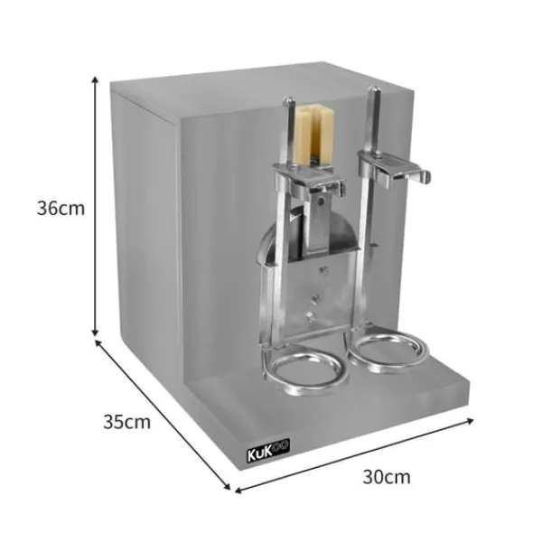 Drikkevareautomater>Automatisk Bubble Tea Shaker & 2 700ml Shaker Krus Rustfrit stål 350ml - 1000ml Timer 6 - 120 sekunder Drikkemixer Bubble Boba Milk Cocktail