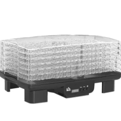 Automatisk døråbner 550 W, 40–70 °C, 6 højdejusterbare bakker, 48-timers timer, sort Sale
