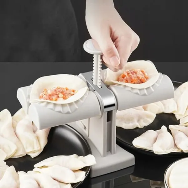 Pastaforme & Pasta-Udstikkere>AUTOMATISK PIEROGI MASKINENORDNING TIL FREMSTILLING AF PIEROGI