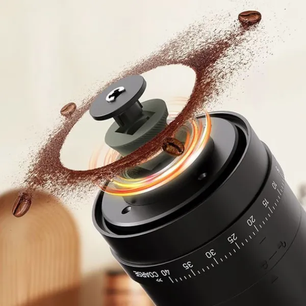 B2 elektrisk kaffekværn med keramisk kværn, Type-C genopladelig, med rensebørste Hot