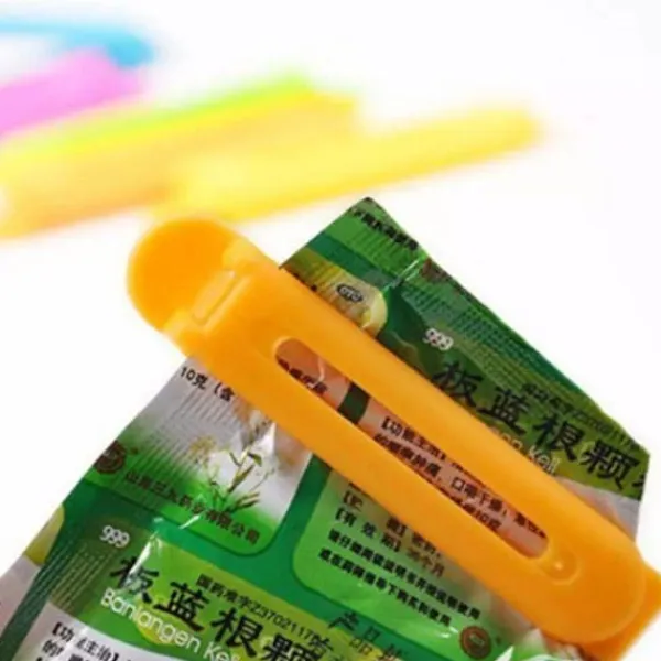 Tilbehør Til Madopbevaring>Bag Clips - 10 stk - blandede farver