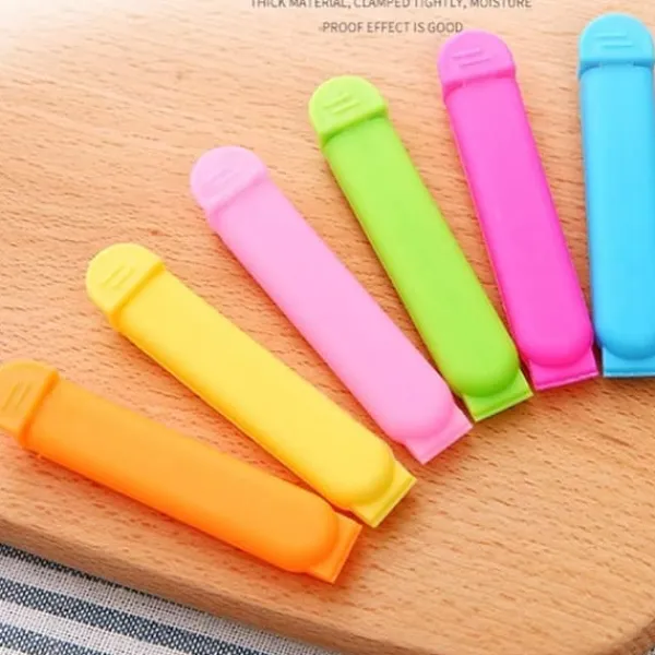 Tilbehør Til Madopbevaring>Bag Clips - 10 stk - blandede farver