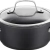 Gryder, Stegepander Og Kasseroller>BALLARINI Alba gryde med låg titanium 2,7 L ALBG2LD.20D